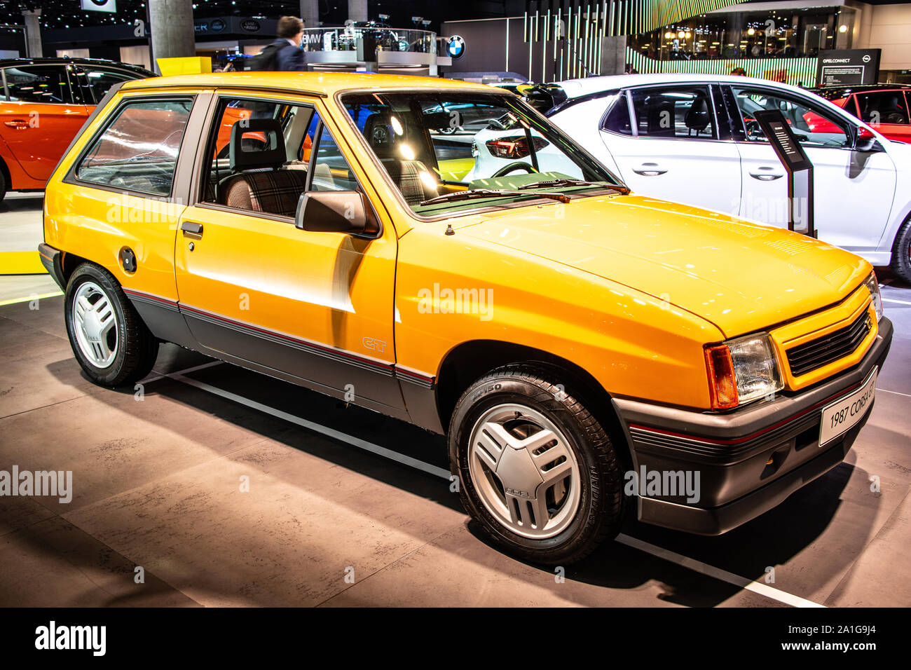 Frankfurt Germany Sep 10 2019 Old Classic Retro OPEL Corsa GT 1987 Frankfurt Germany Sep 10 2019 Old Classic Retro OPEL Corsa GT 1987