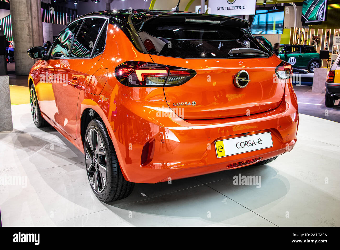 Frankfurt, Germany, Sep 2019 all new OPEL Corsa F at IAA, PSA CMP