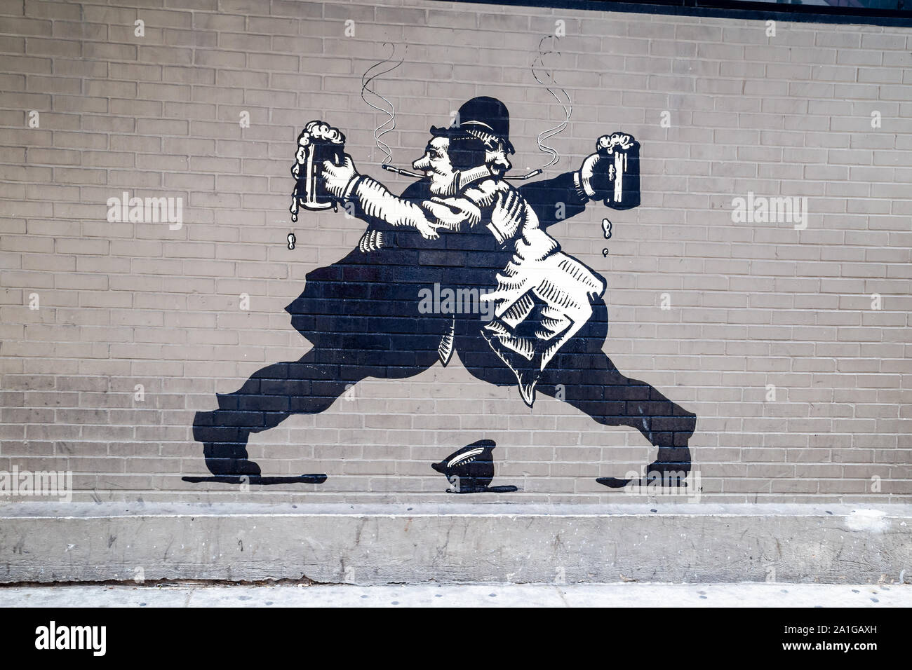 Colorful graffiti wall art murals in Austin, Texas Stock Photo Alamy