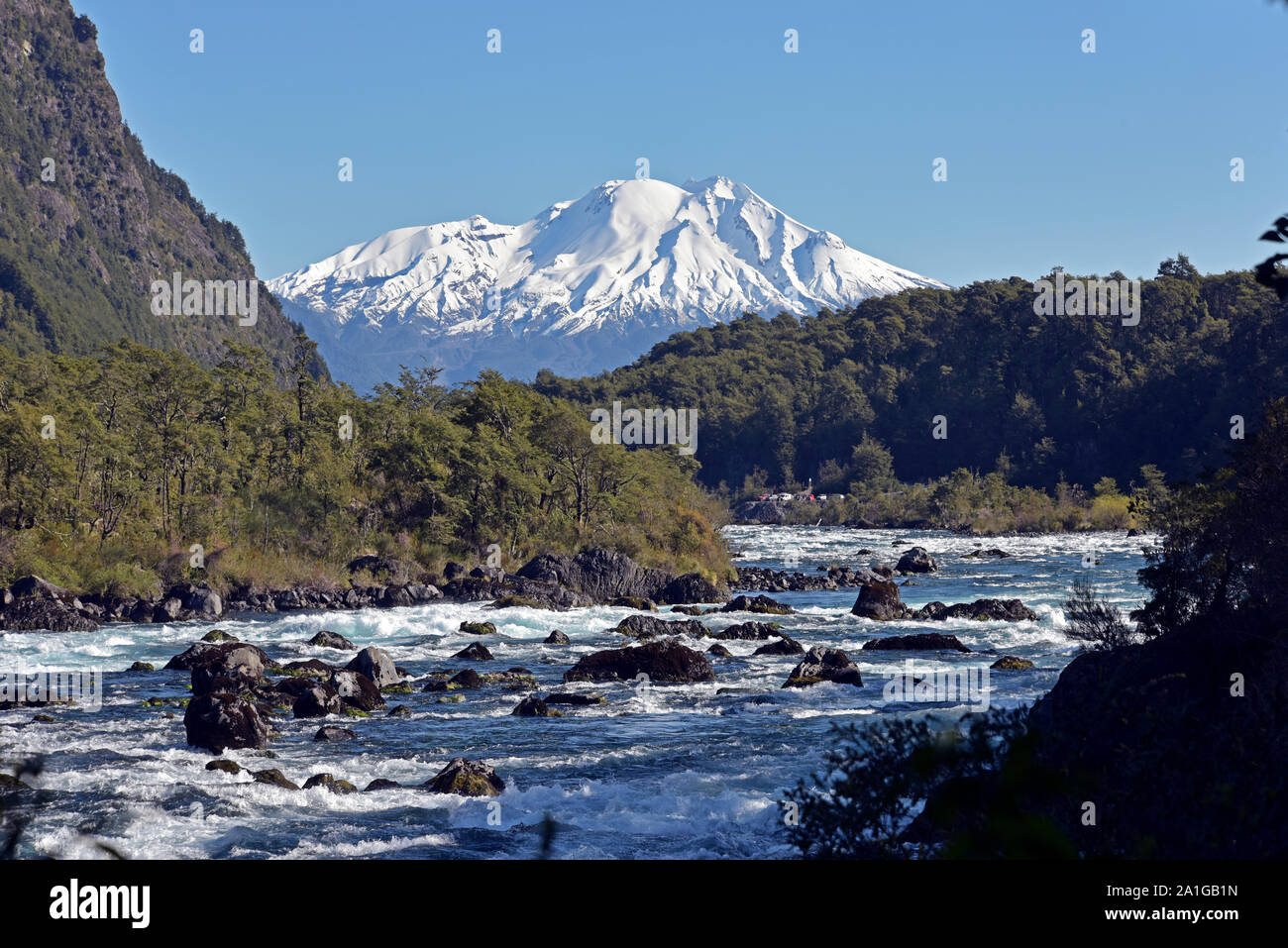 saltos del petrohue Stock Photo