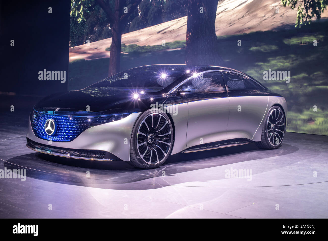 Frankfurt Germany Sep 2019 Show Car Mercedes Benz Eqs Concept At Iaa Vision Electric S Class Prototype Of Future Car Created By Mercedes Benz Stock Photo Alamy