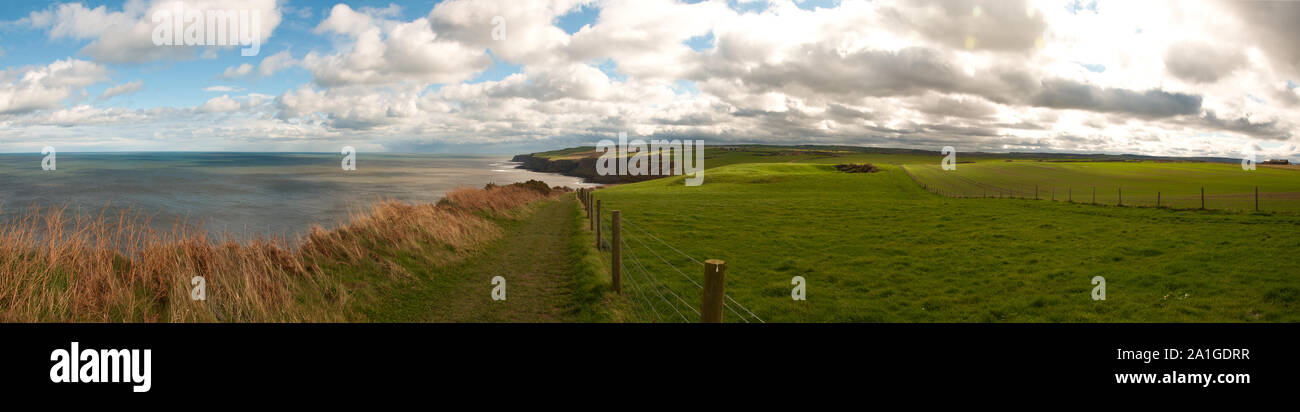 British coastline panorama Stock Photo