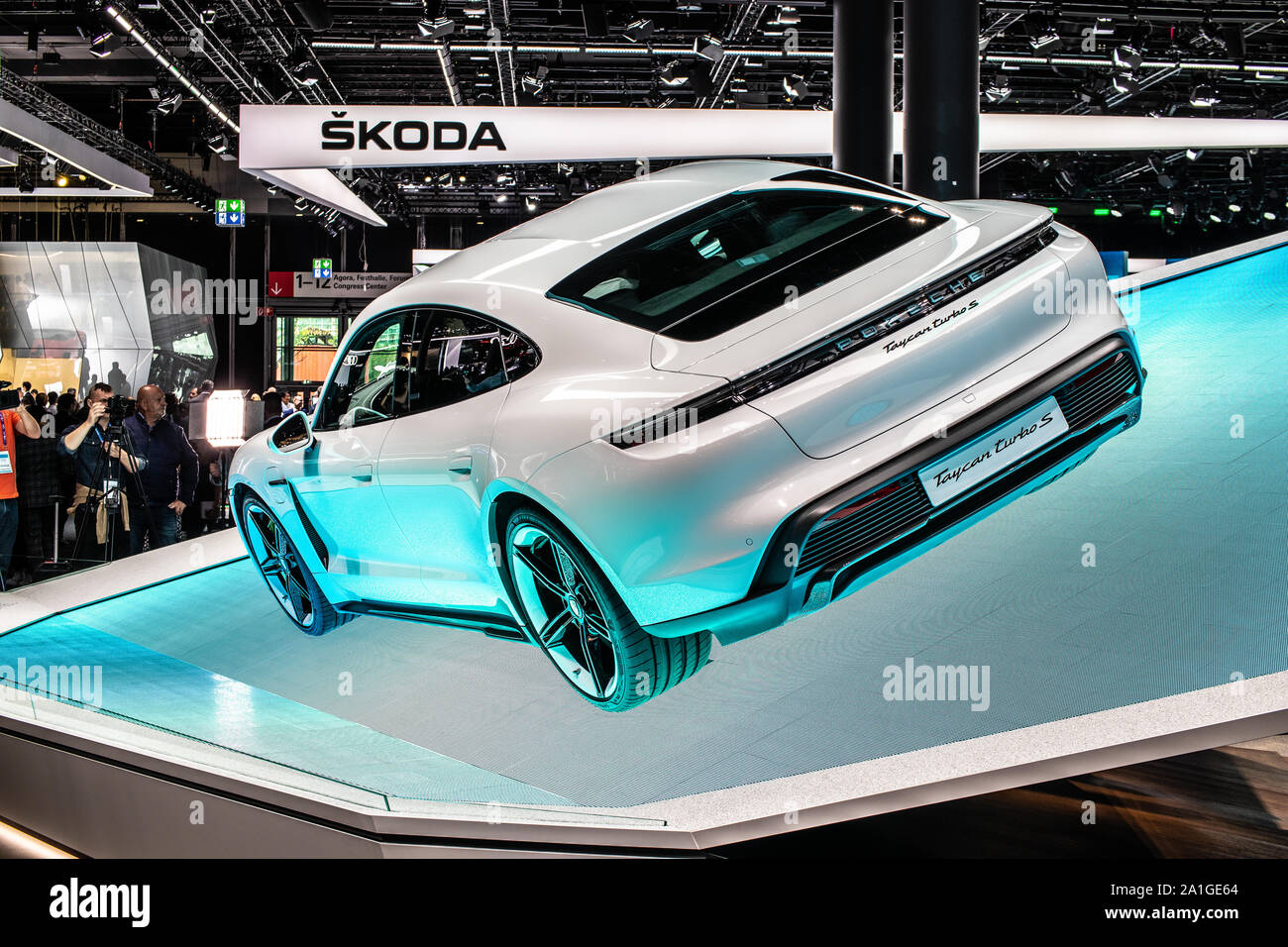 Frankfurt Germany Sep 2019 All New Porsche Taycan At Iaa