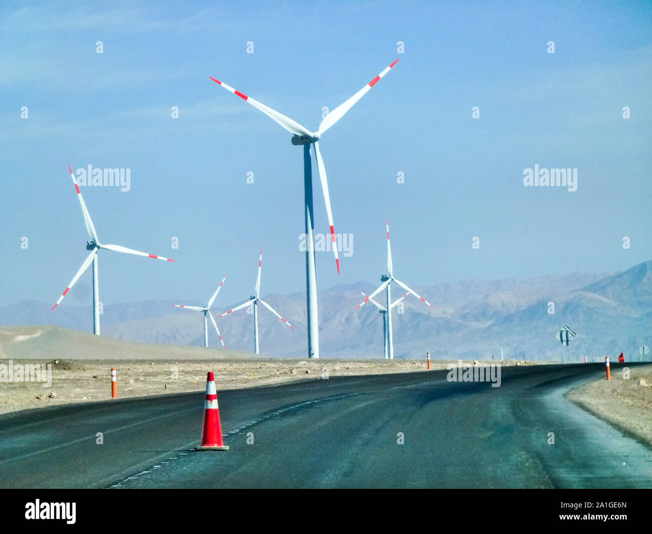 Renewable energy sources: wind Stock Photo
