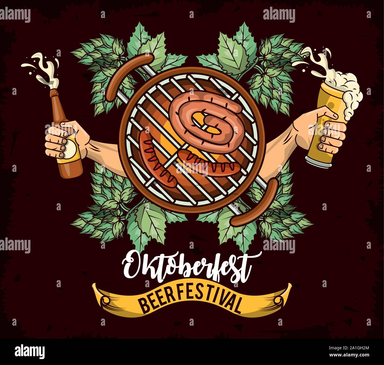 Oktoberfest Celebration, Beer festival poster design Stock Vector Image ...