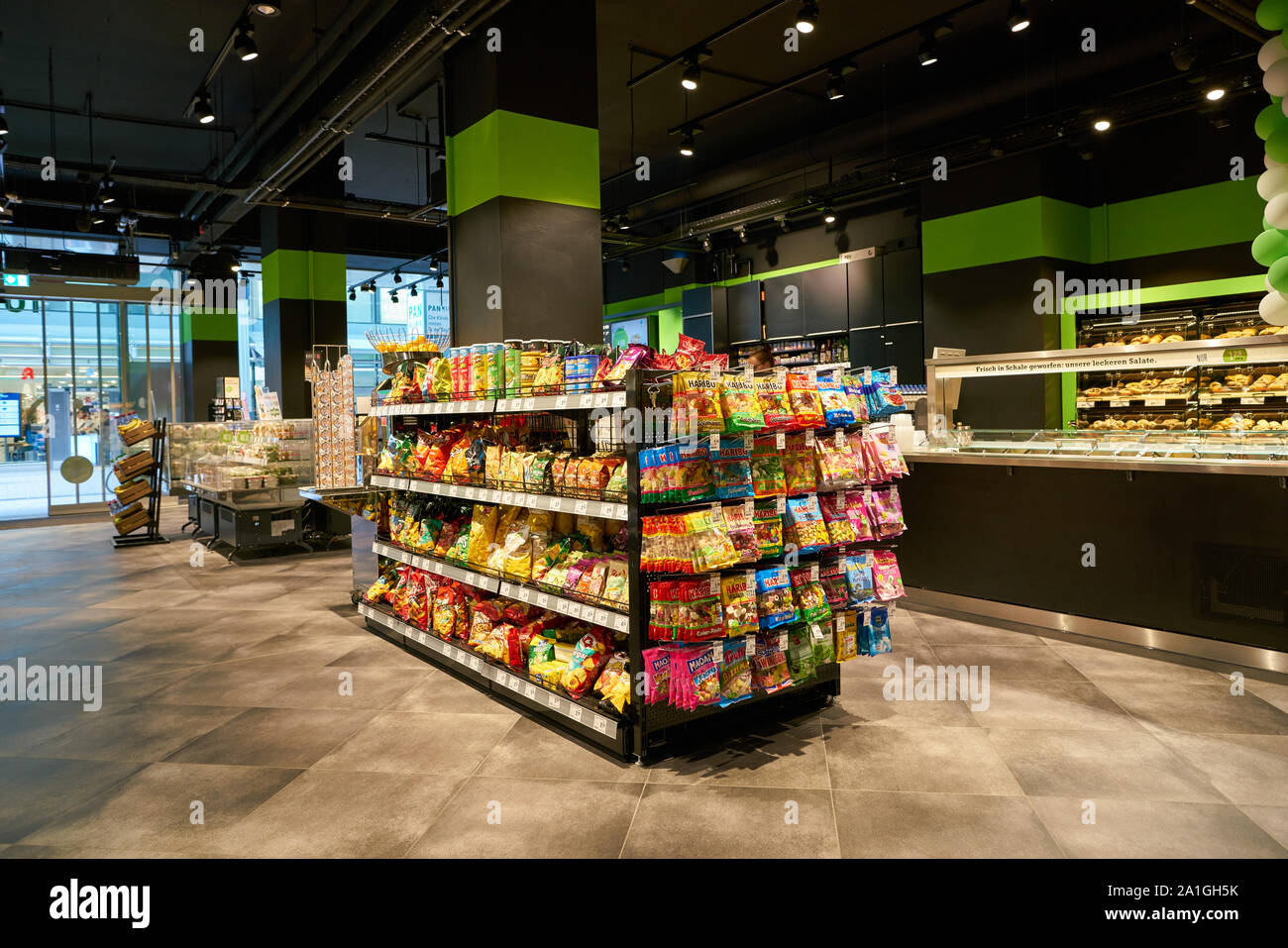 COLOGNE, GERMANY - CIRCA OCTOBER 2018: interior shot of REWE To Go. The REWE  Group is a German diversified retail and tourism co-operative group based  Stock Photo - Alamy