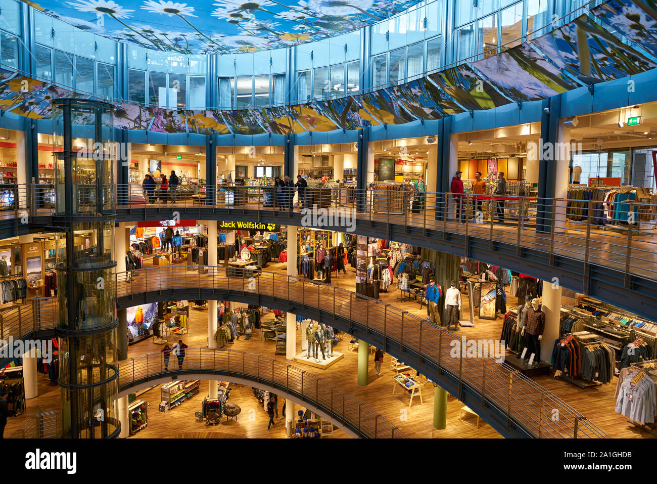 COLOGNE, GERMANY - CIRCA OCTOBER, 2018: interior shot of Globetrotter store in  Cologne Stock Photo - Alamy