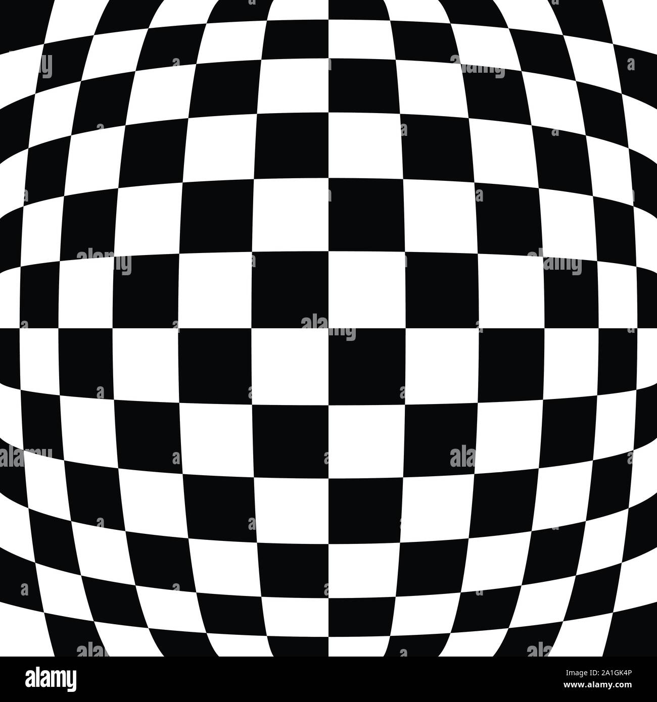Spherical, globe circular distort effect pattern. Curved bulge ...