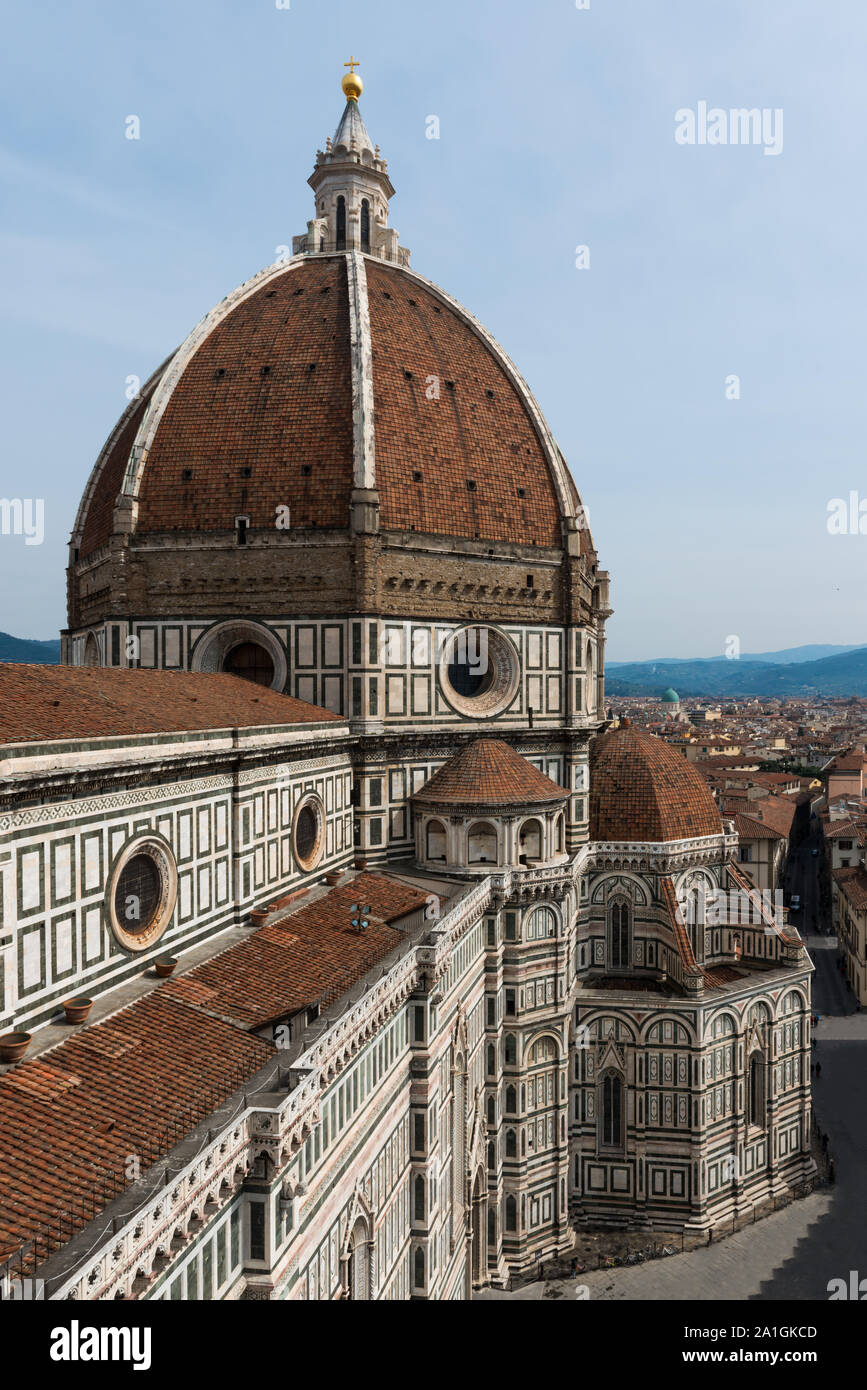 Vertical picture of the amazing dome of Cathedral of Santa Maria del ...