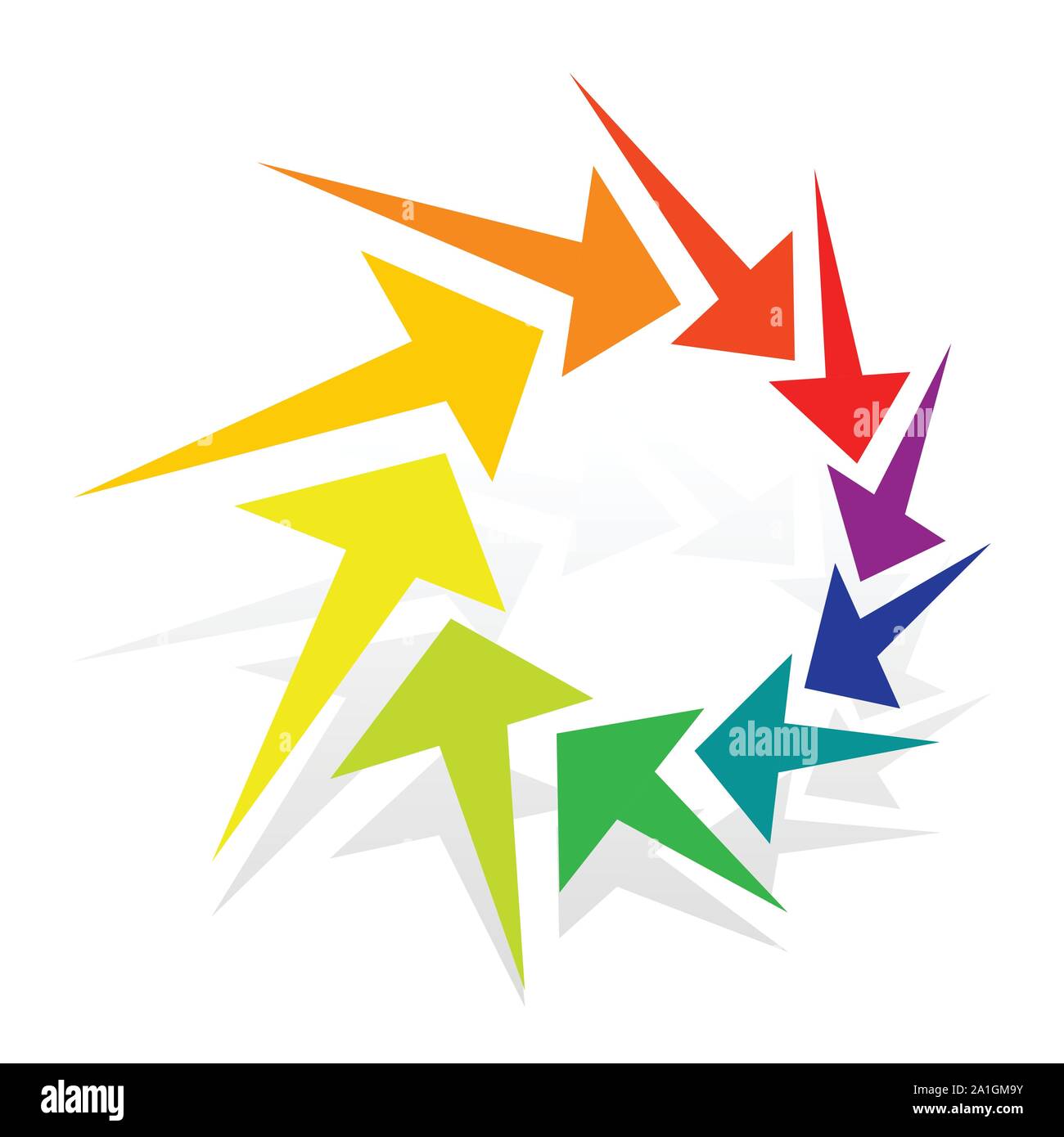 Cursor Ripple Circular, radial arrow for centrifuge, twist, cycle themes. Ripple ...