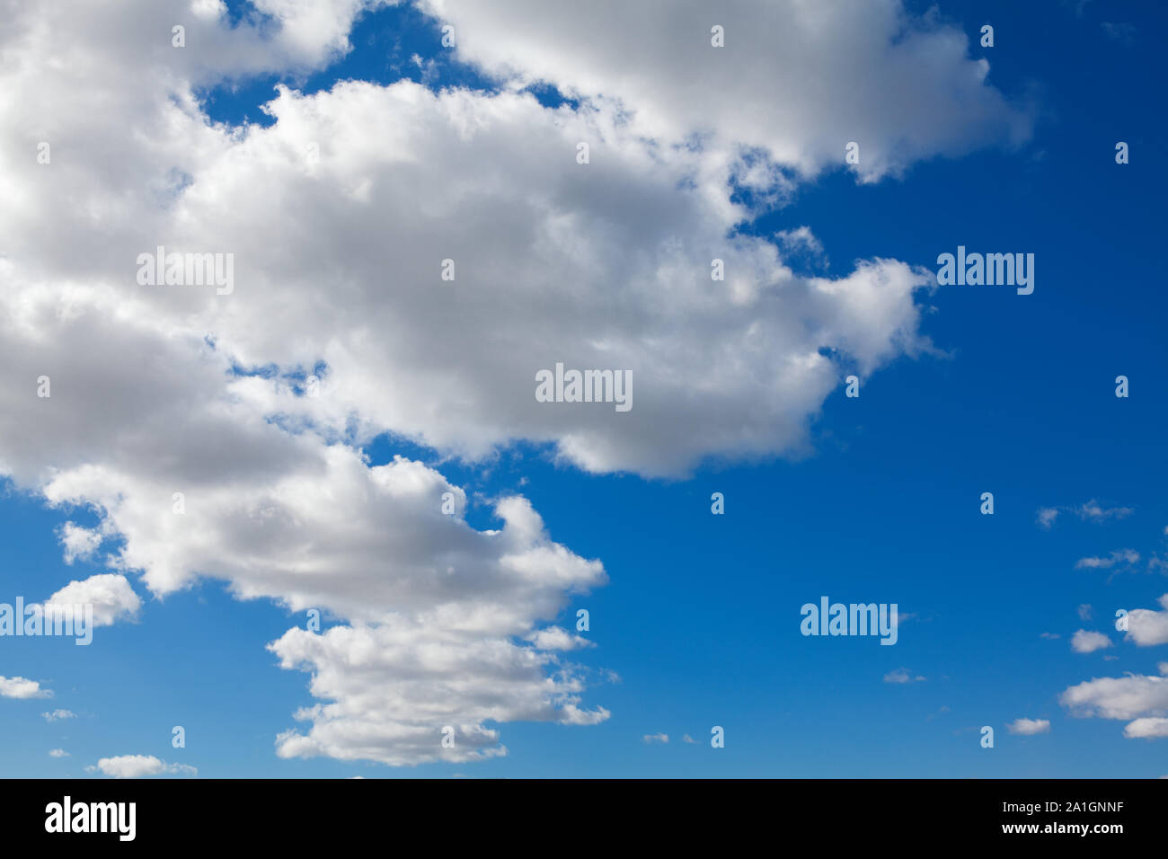 summer white clouds and blue sky Stock Photo - Alamy