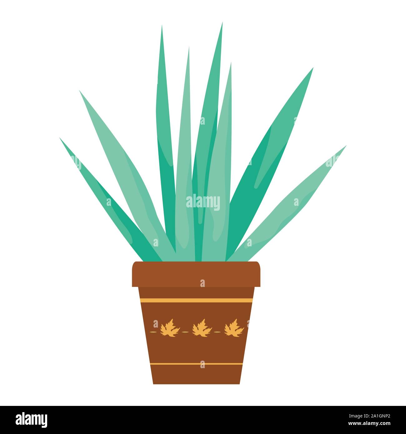 autumn plant in ceramic pot seasonal icon Stock Vector Image & Art - Alamy