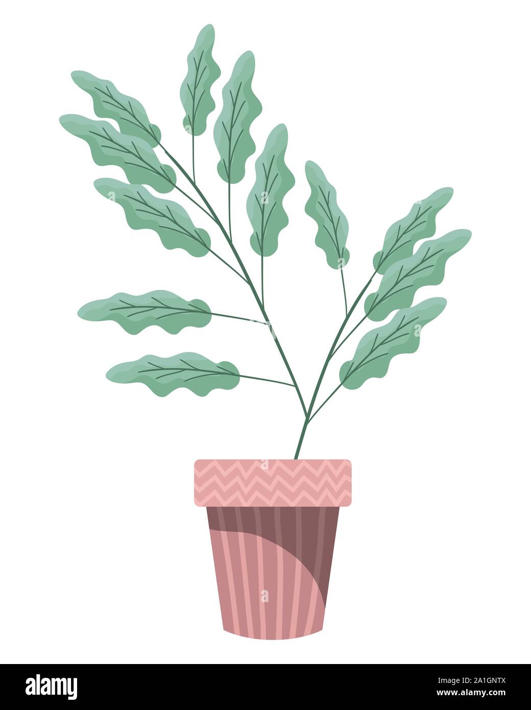 autumn plant in ceramic pot seasonal icon Stock Vector Image & Art - Alamy