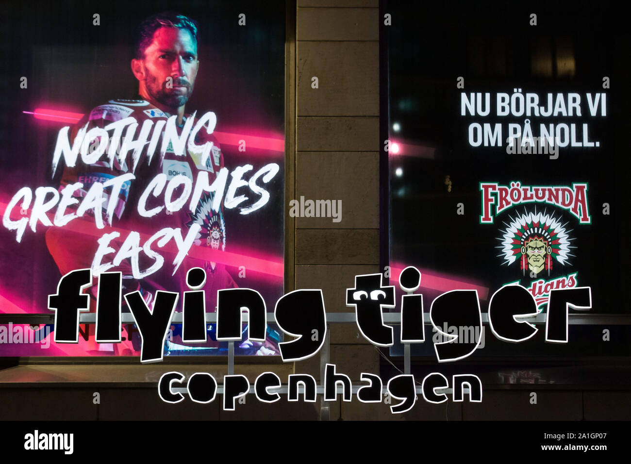 Gothenburg, Sweden. 20th Sep, 2019. Flying Tiger Copenhagen logo seen
