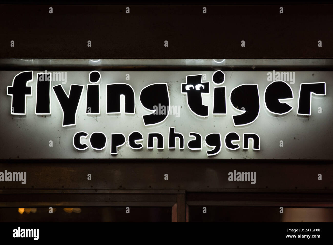 Gothenburg, Sweden. 20th Sep, 2019. Flying Tiger Copenhagen logo seen