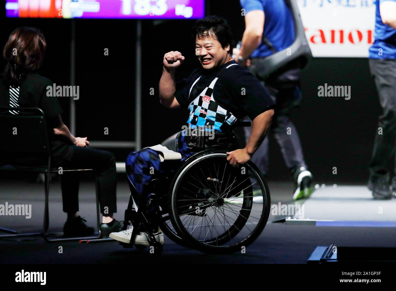 Tokyo, Japan. 26th Sep, 2019. Hajime Ujiro (JPN) Para Powerlifting