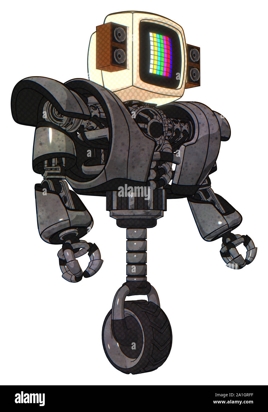 Bot containing elements: old computer monitor, please stand by pixel ...