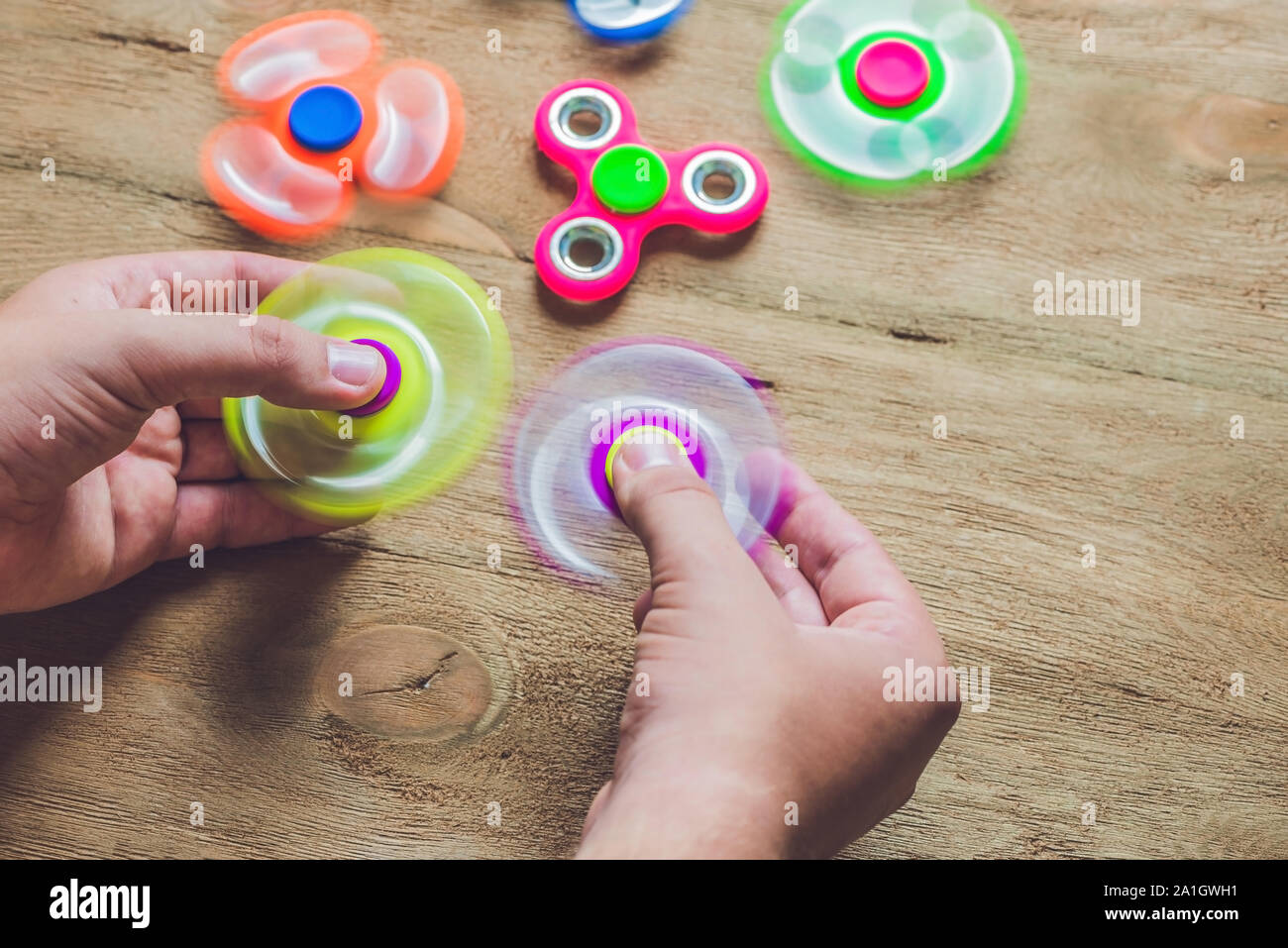 fidget spinner man