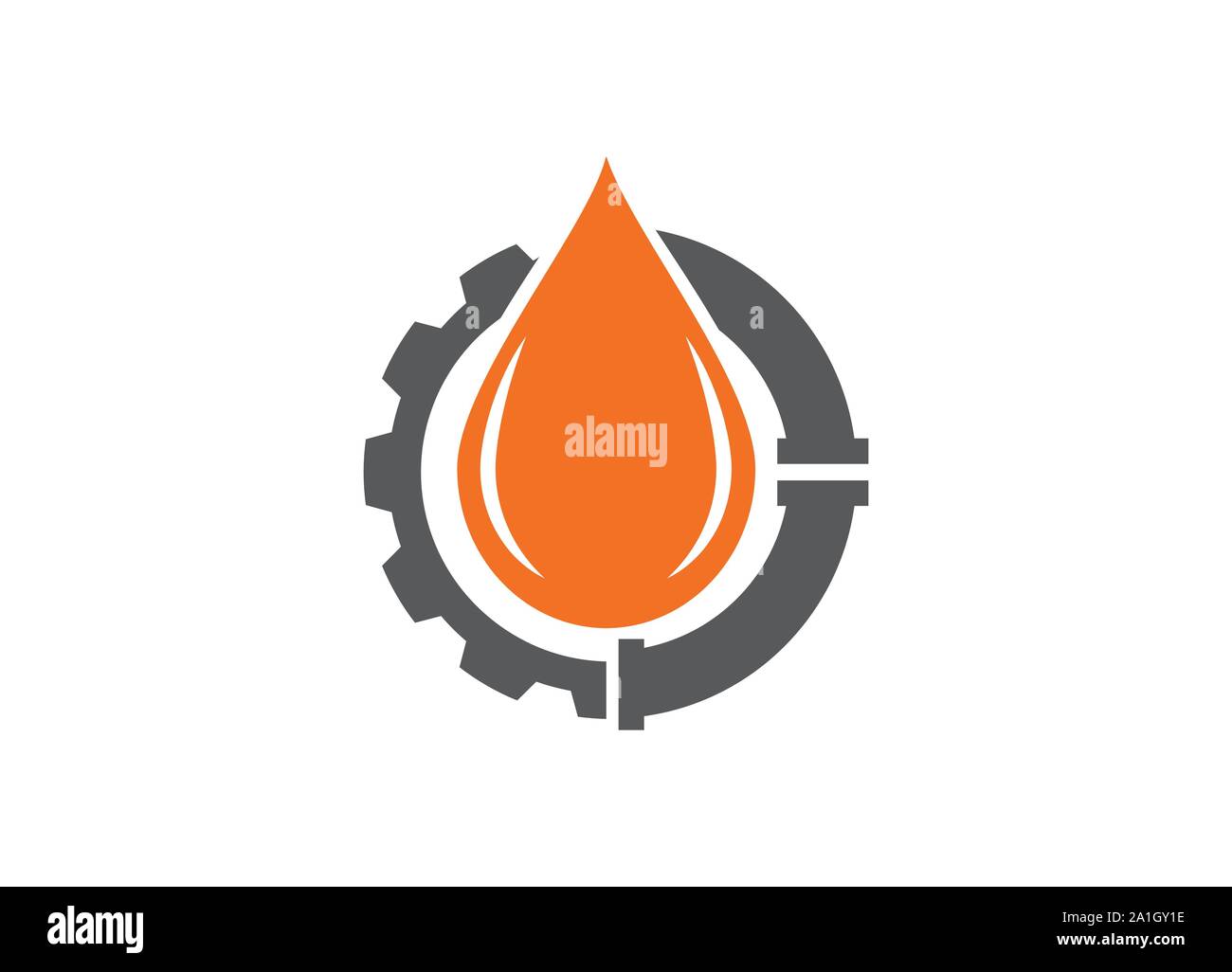 Fire flame Logo Template vector icon Oil, gas and energy logo concept, Oil logo for the oil industry, Fire flame icon in a shape of drop. Oil and gas Stock Vector