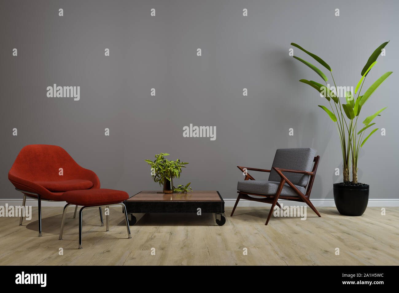 Decorative background for home, office and hotel. Modern interior design  living room room texture wall background and plants Stock Photo - Alamy