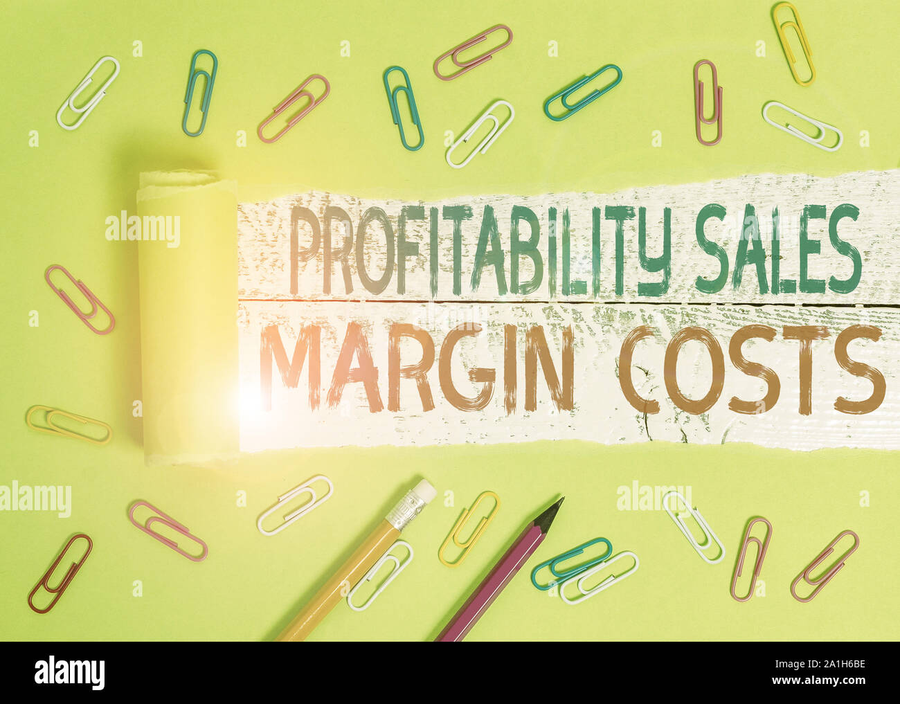 Conceptual hand writing showing Profitability Sales Margin Costs ...