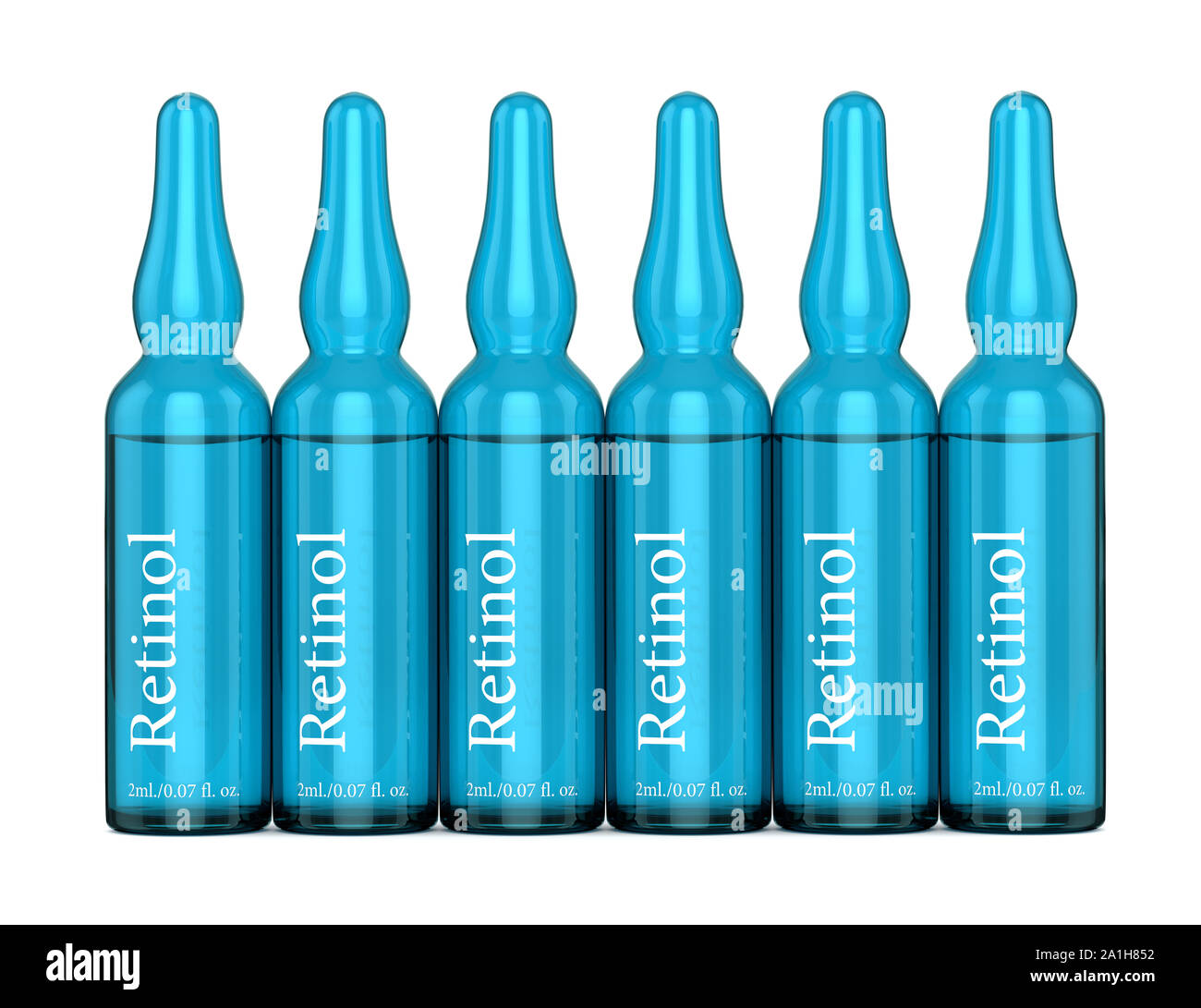3d render of retinol ampoules over white background Stock Photo Alamy