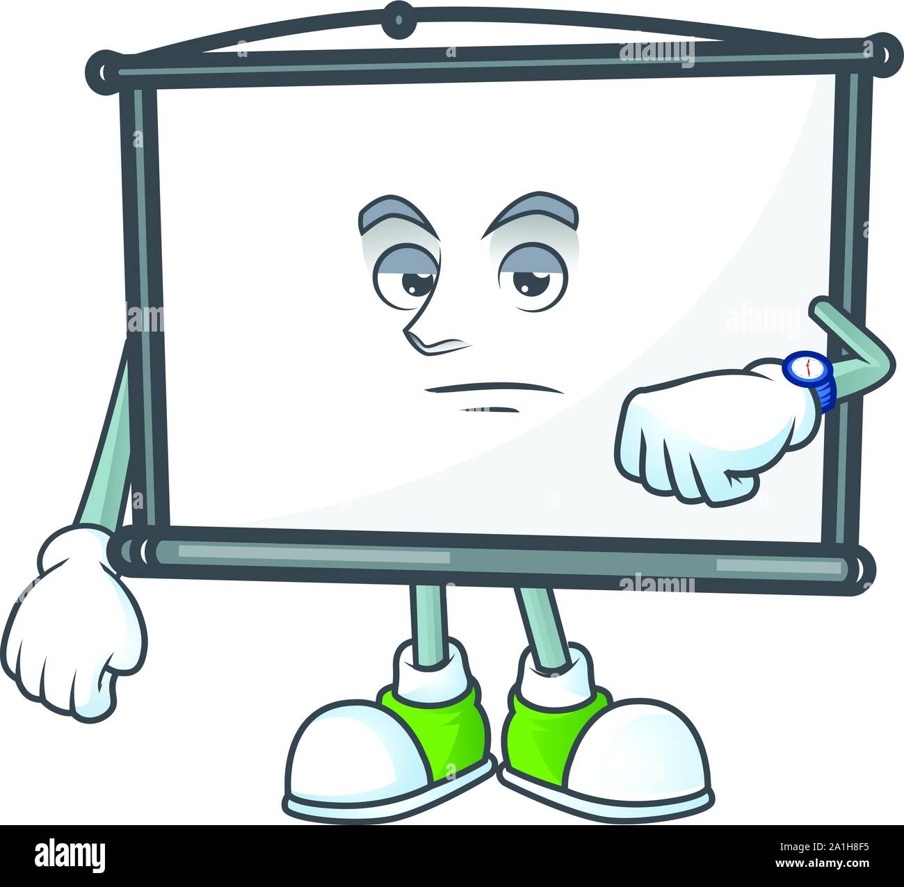 Waiting empty project screen on white background Stock Vector Image ...