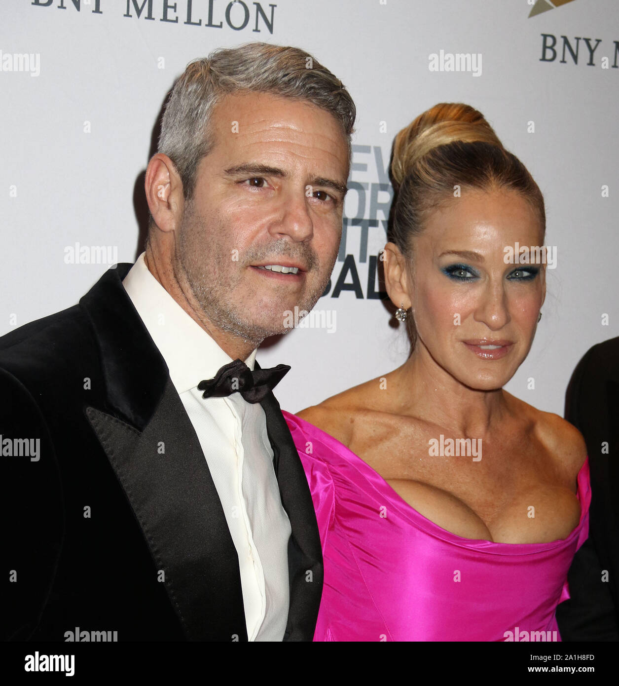 September 26, 2019, New York, New York, USA: ANDY COHEN and SARAH JESSICA PARKER attend the 2019 NYC Ballet Fall Fashion Gala held at the David H. Koch Theater at  Lincoln Center. (Credit Image: © Nancy Kaszerman/ZUMA Wire) Stock Photo