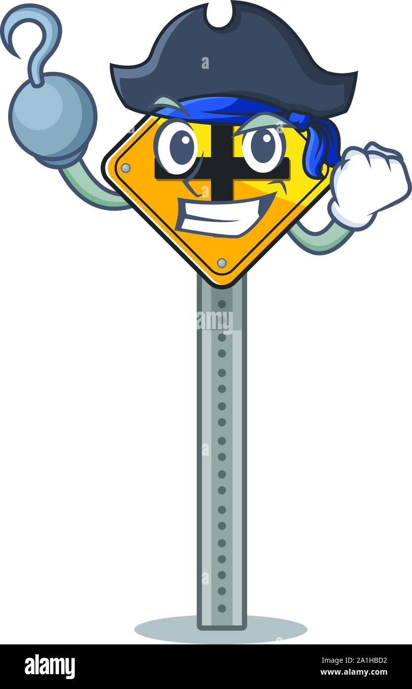 Pirate crossroad sign cartoon shape the mascot Stock Vector Image & Art ...