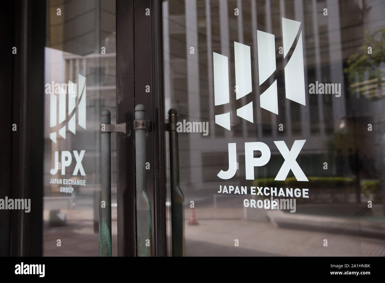 Headquarters of Tokyo Stock Exchange Group seen in Nihombashi. Stock Photo