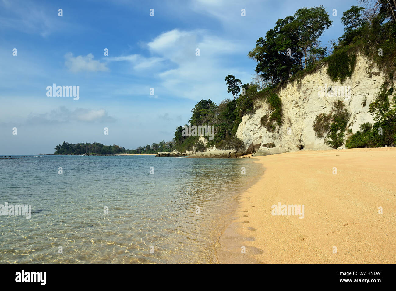 Sitapur beach at Neil Island of the Andaman and Nicobar Islands, India Stock Photo