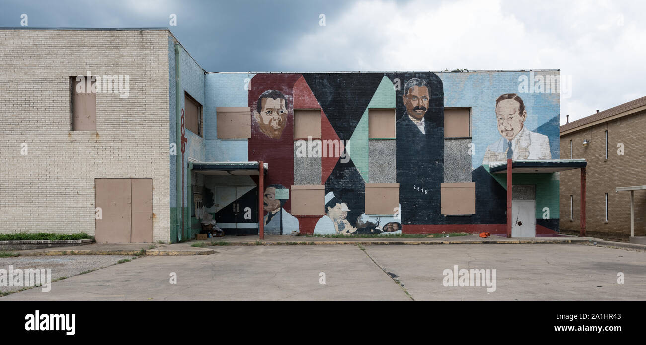 Bispo Mural Arts District Do Abacaxi, Dallas, Texas Foto Editorial