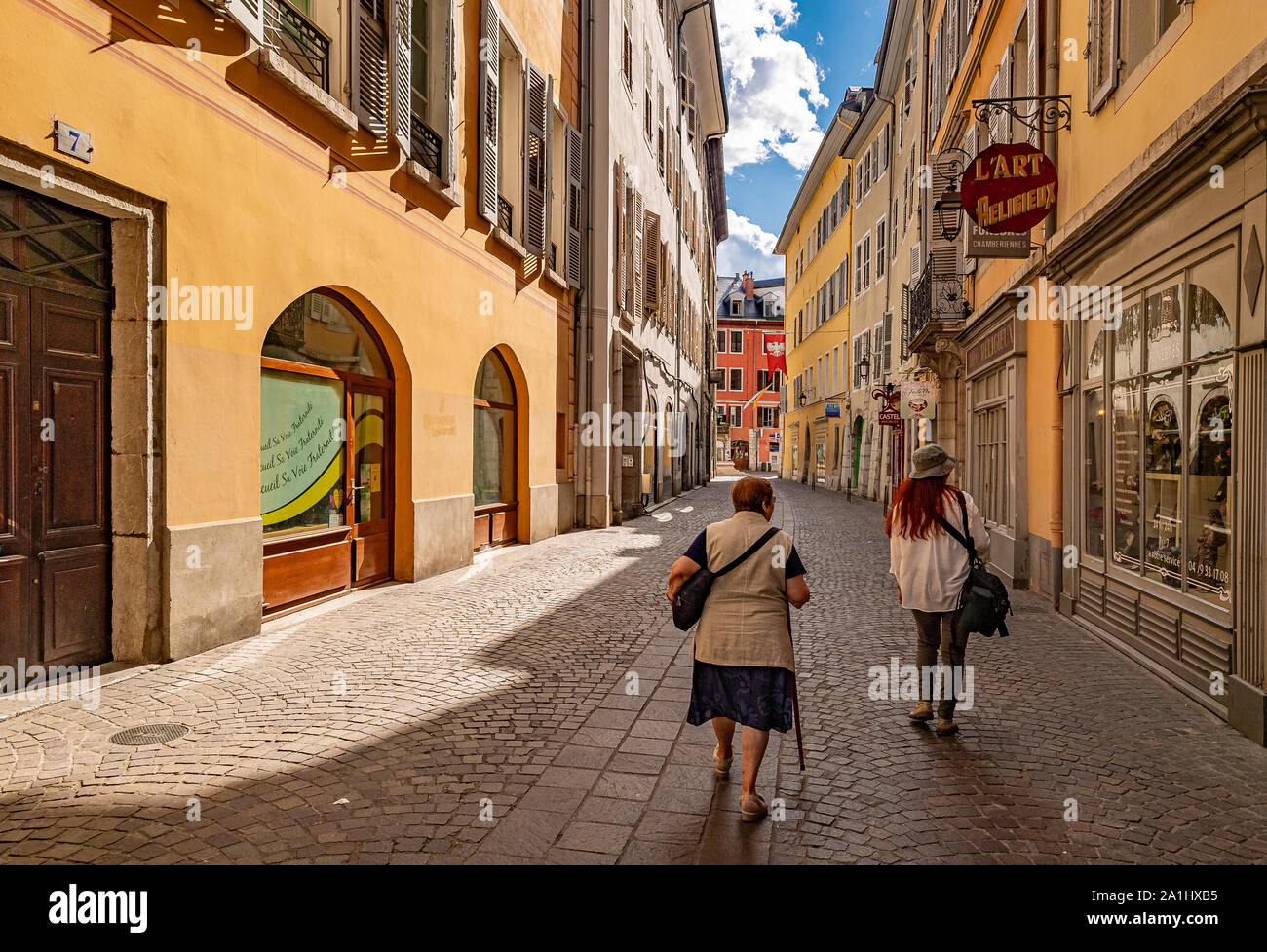 France Haute-Savoie - Chambery - rue de la Metropole Stock Photo - Alamy