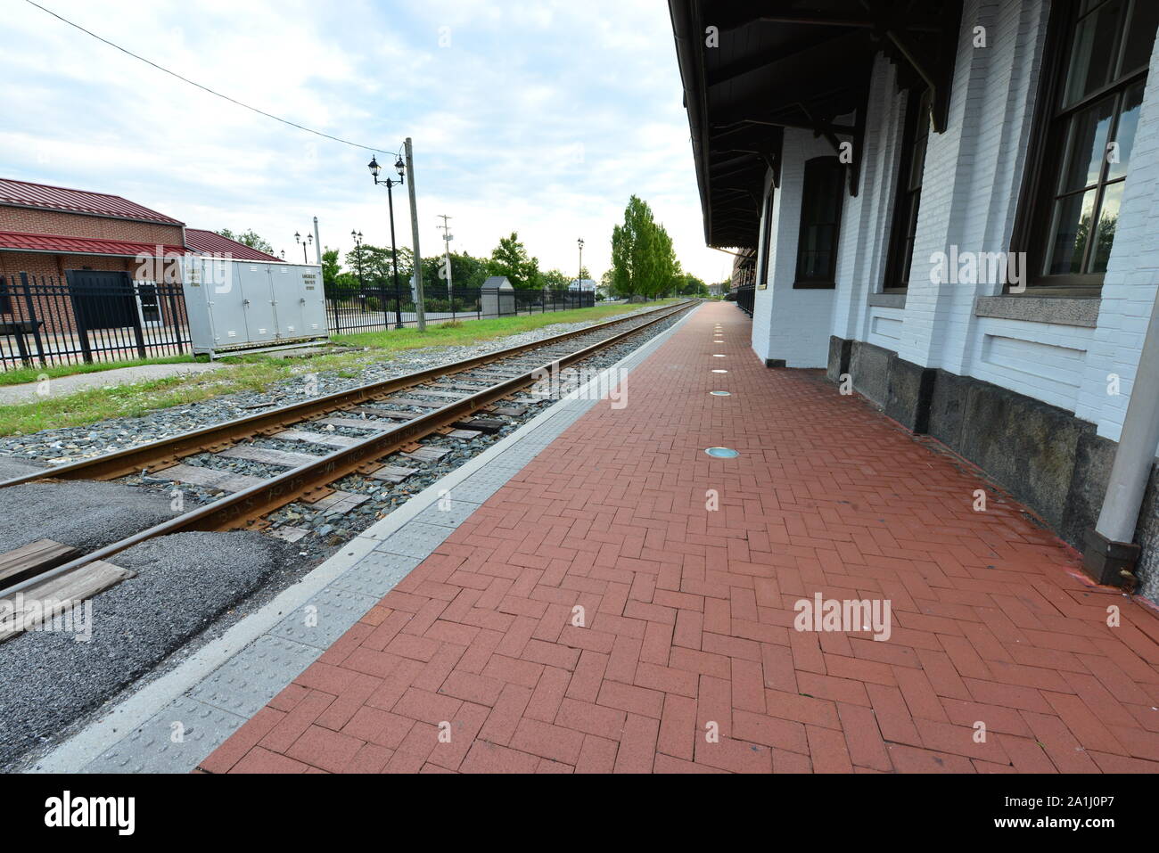 Gettysburg station at Gettysburg where Lincoln made a speech Stock