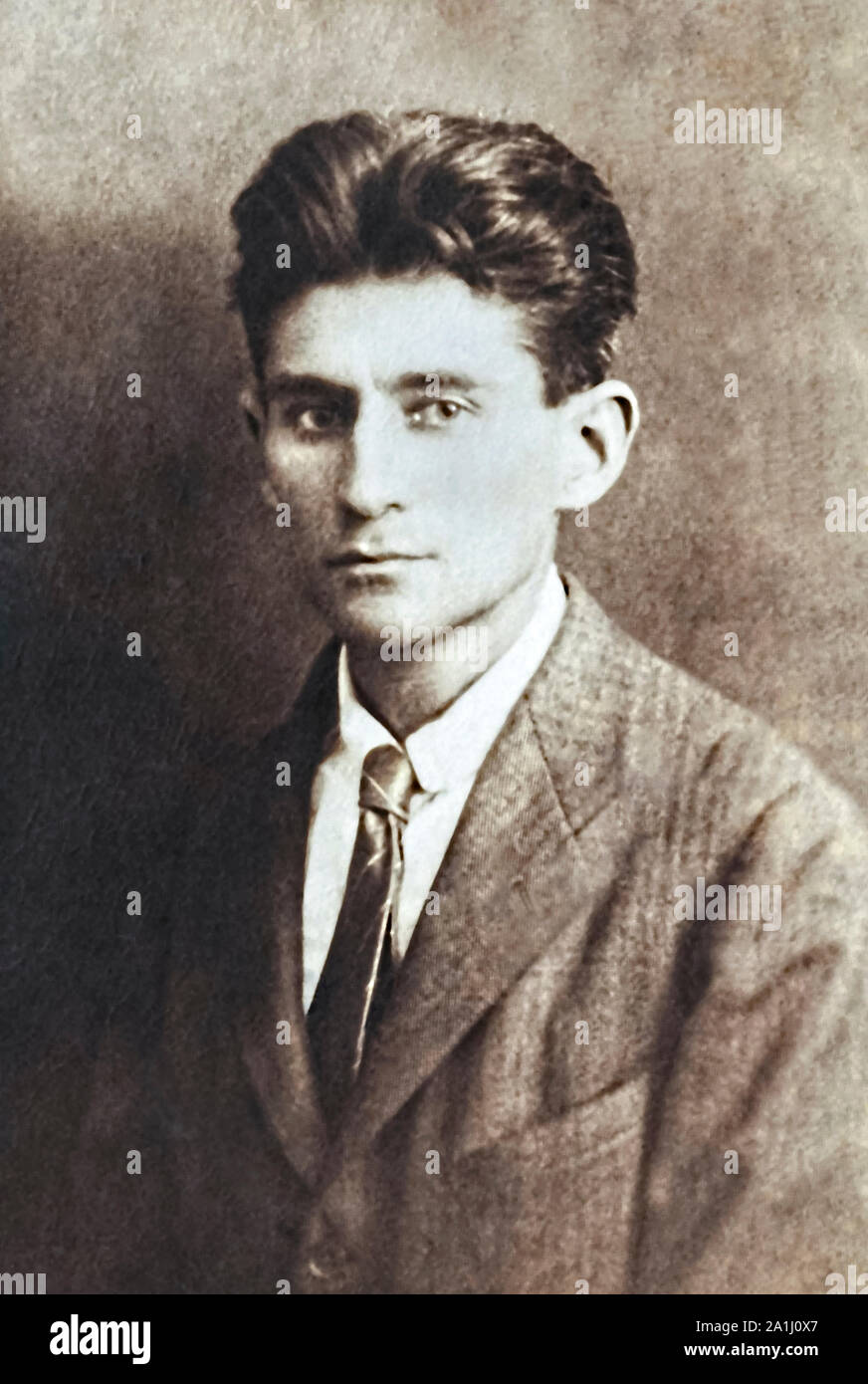 Franz Kafka (1883-1924) Austro-Hungarian modernist author best known for his surrealist works Die Verwandlung [The Metamorphosis] and Das Schloss [The Castle]. Stock Photo
