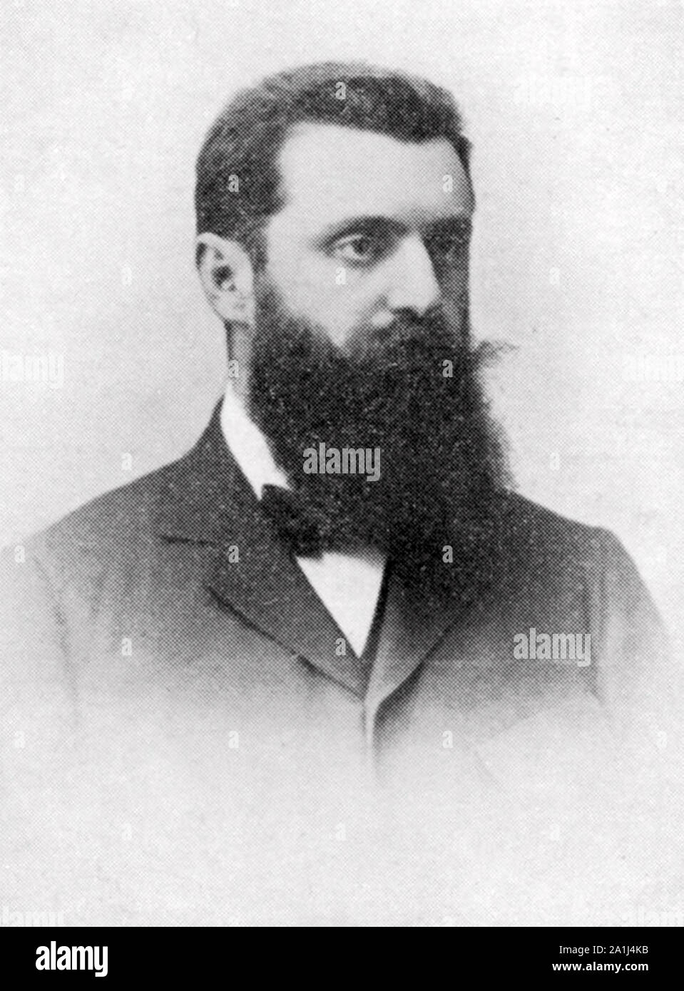 THEODOR HERZL (1860-1904) Jewish Austro-HUngaian journalist and ardent Zionist Stock Photo