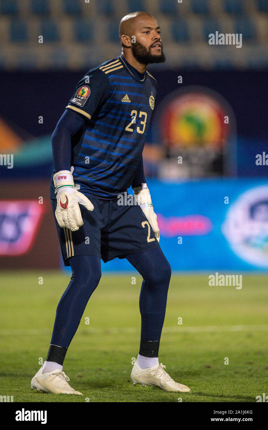 CAIRO, EGYPT - JUNE 23: Adi-Rais Cobos Mbolhi of Algeria looks on during the 2019 Africa Cup of Nations Group C match between Algeria and Kenya at 30 Stock Photo