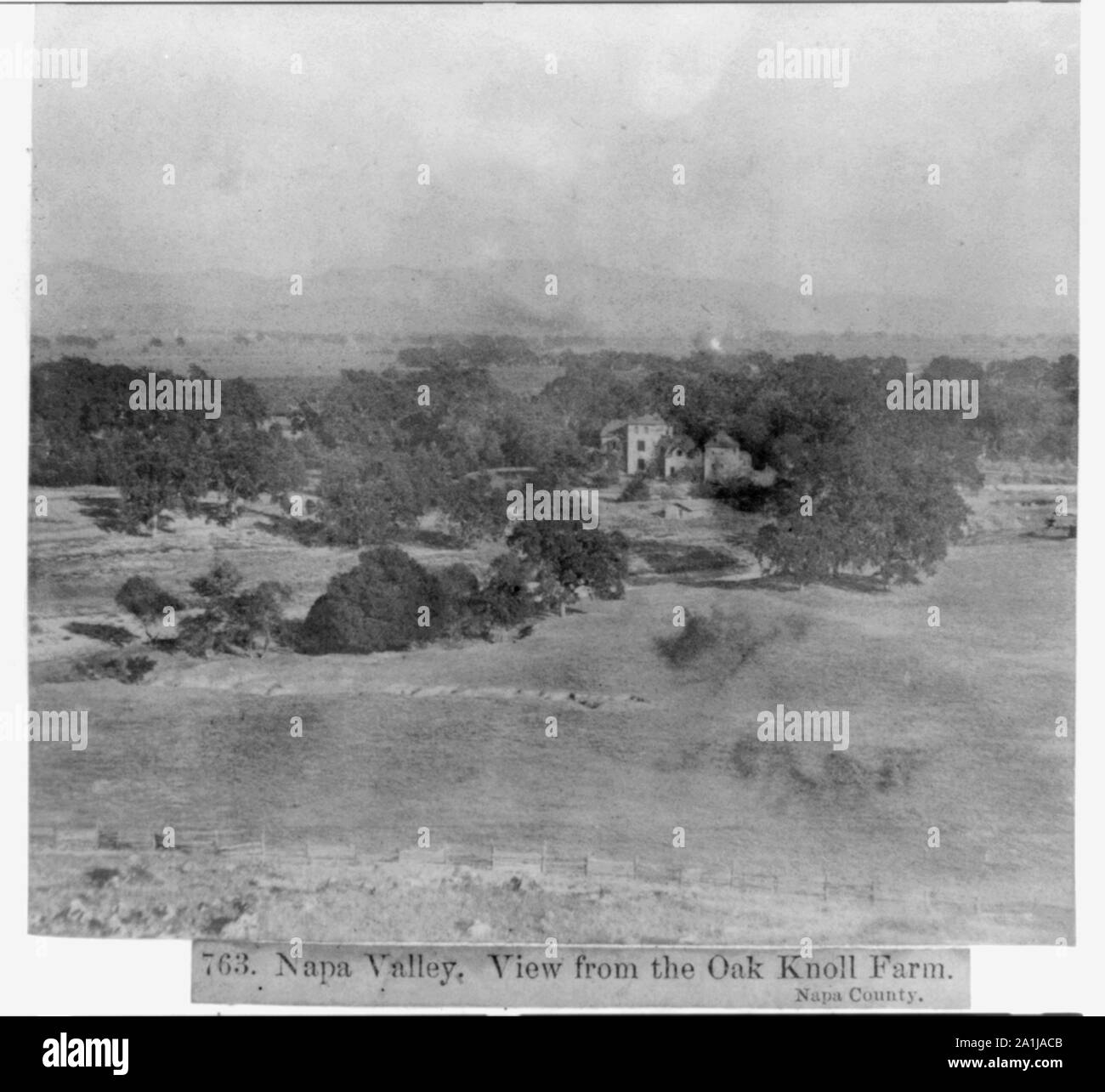 Napa Valley View From The Oak Knoll Farm Napa County Stock Photo Alamy