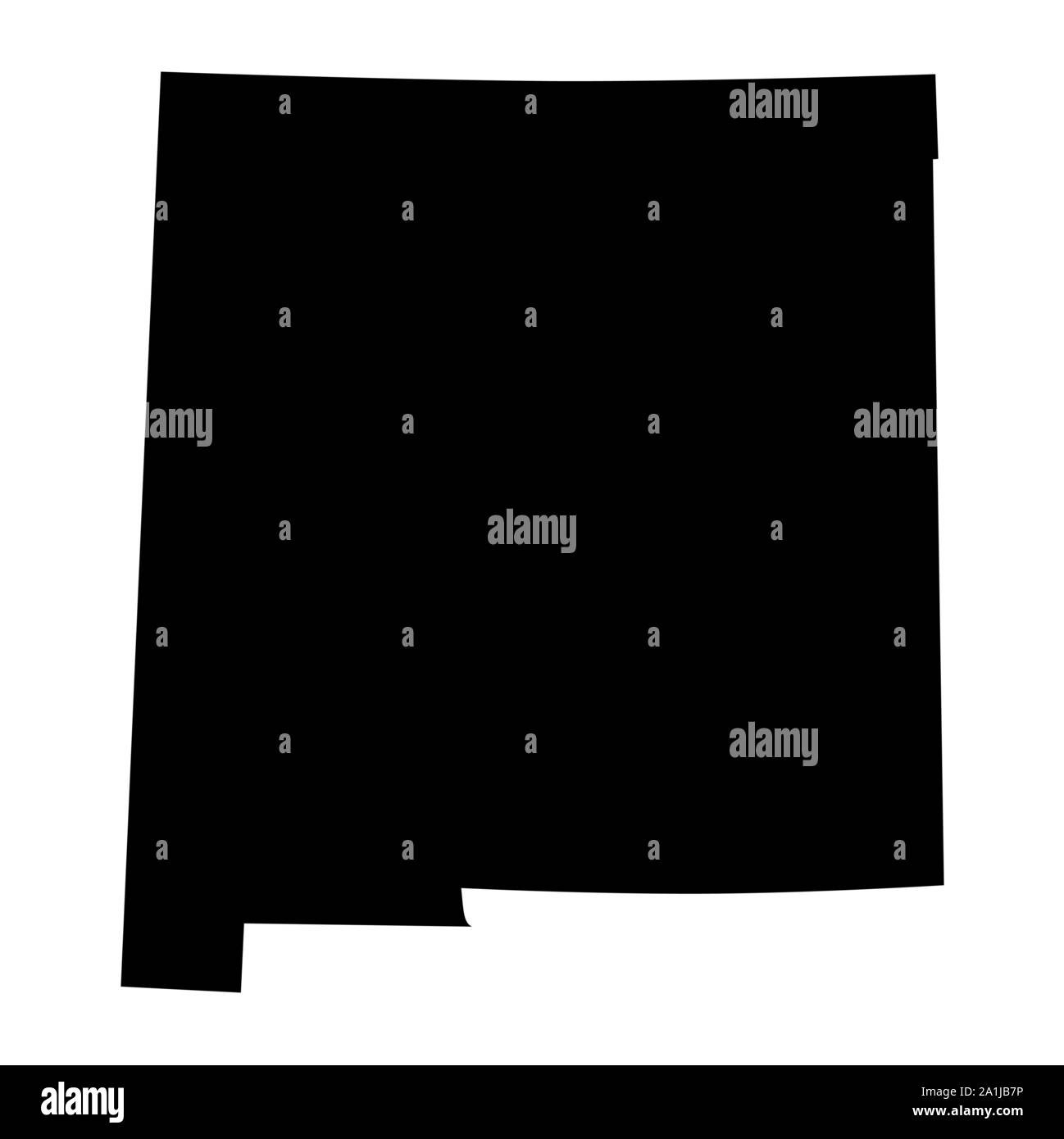 Map of new mexico and texas Stock Vector Images Alamy