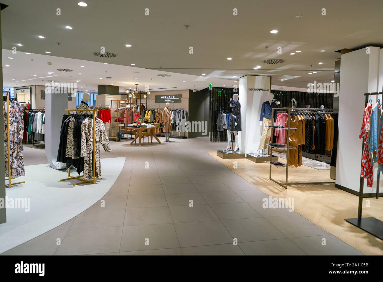 ZURICH, SWITZERLAND CIRCA OCTOBER, 2018 interior shot of Jelmoli