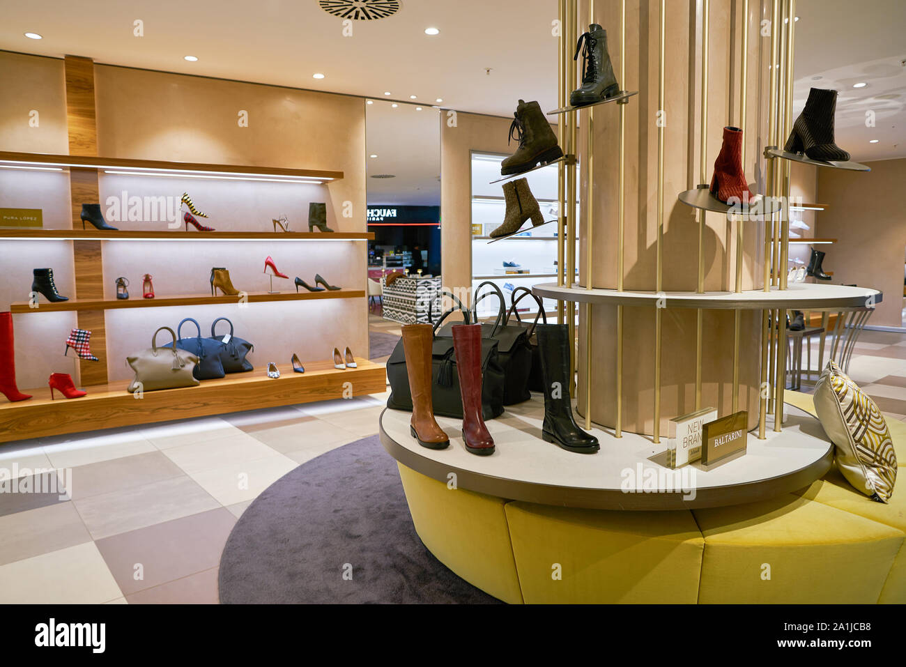 ZURICH, SWITZERLAND CIRCA OCTOBER, 2018 interior shot of Jelmoli