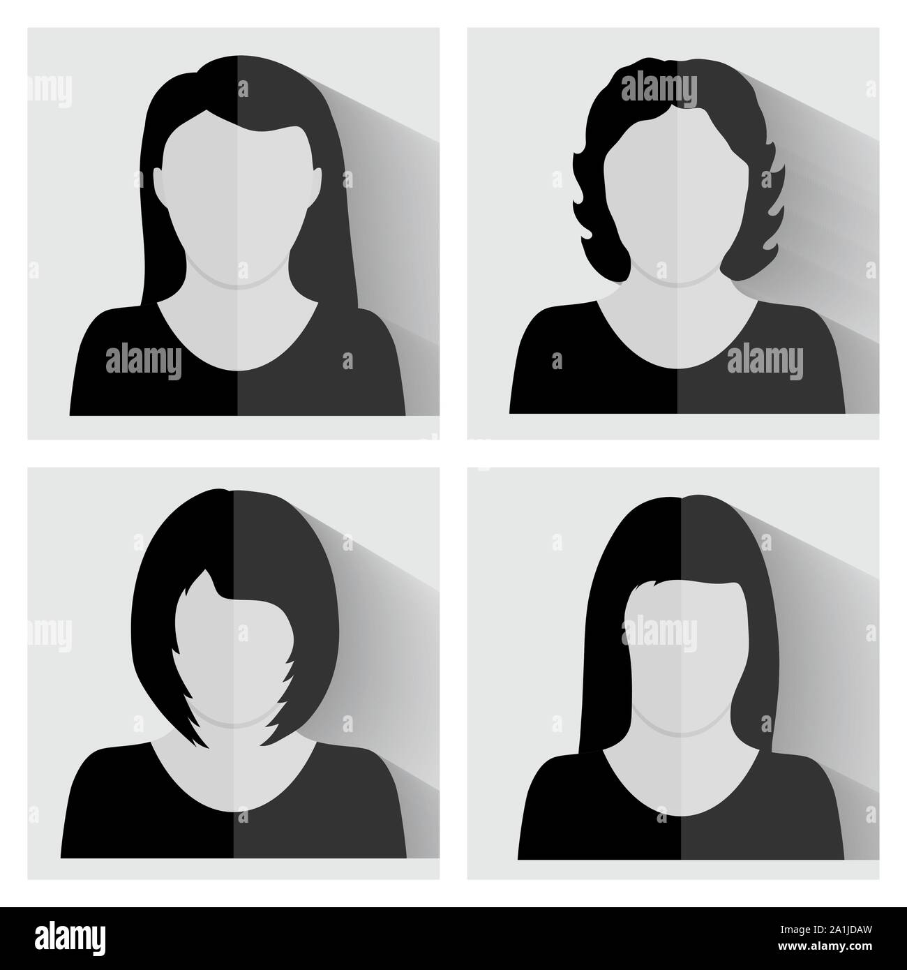 Vector set of flat people icons Stock Vector Image & Art - Alamy