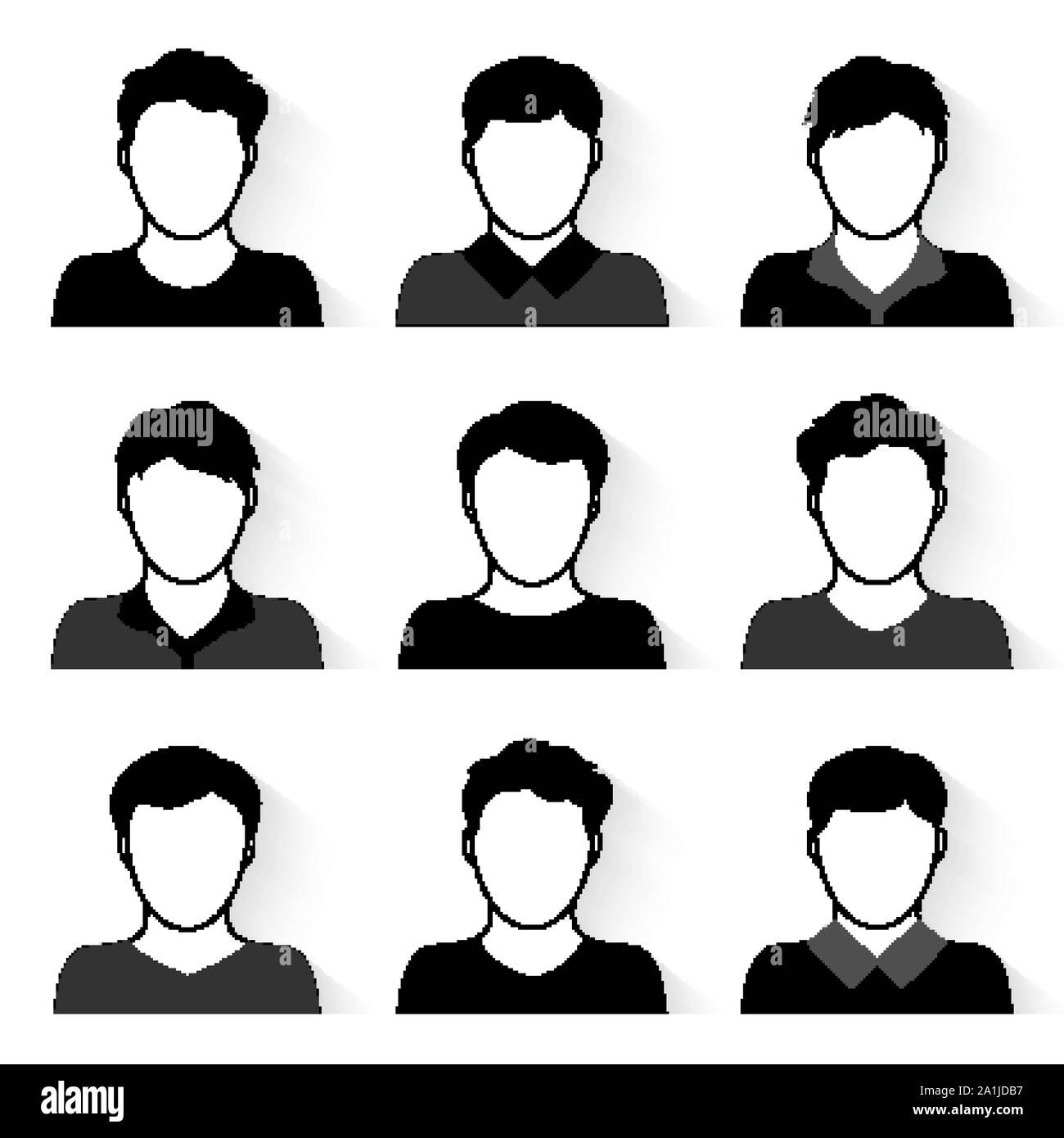 Vector set of people icons Stock Vector