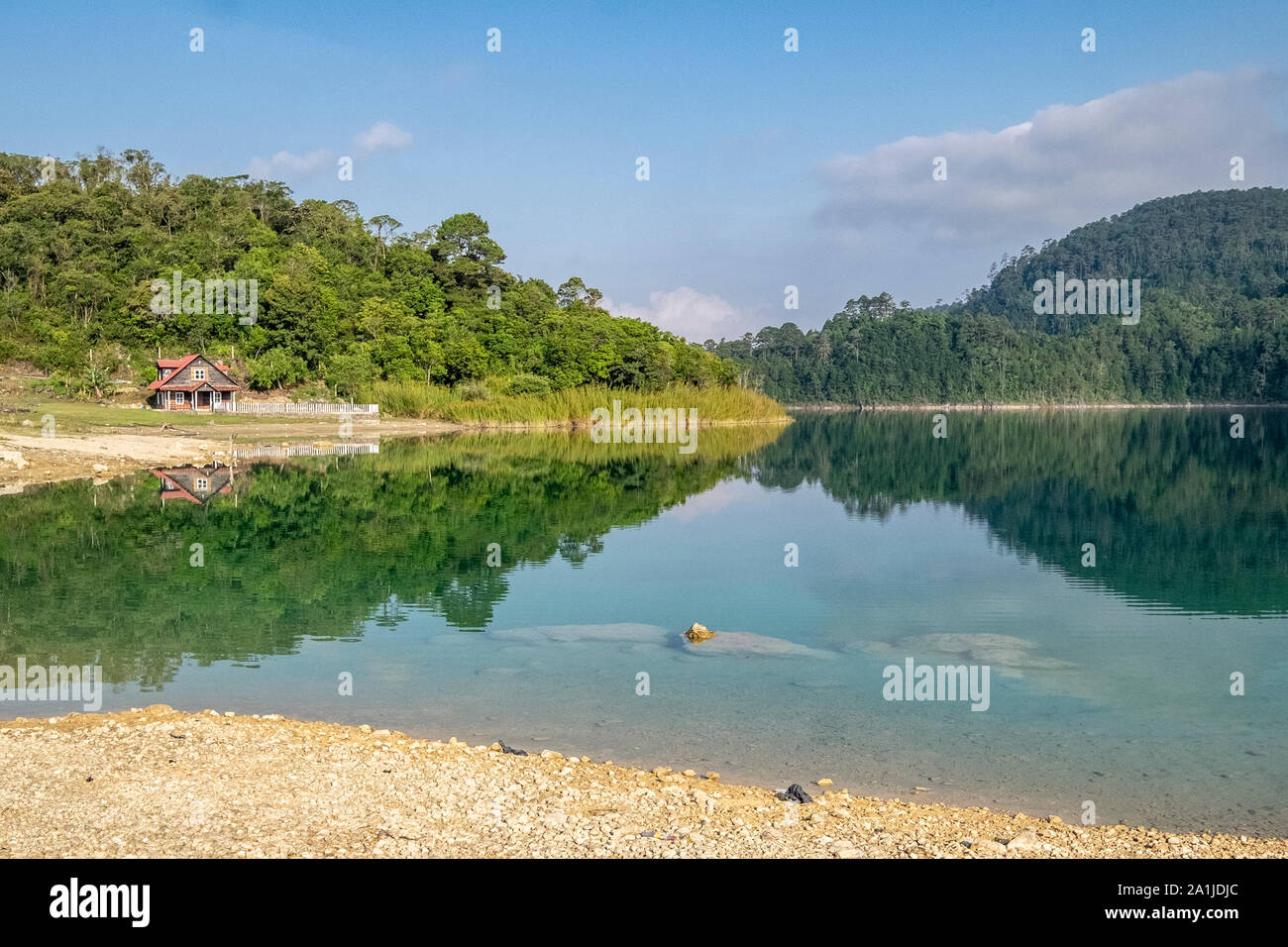 Lake Tziscao Chiapas Mexico May 16 2018 Cabin By The Lake