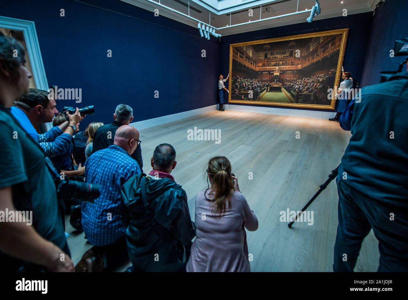 Banksy devolved parliament hi-res stock photography and images - Alamy