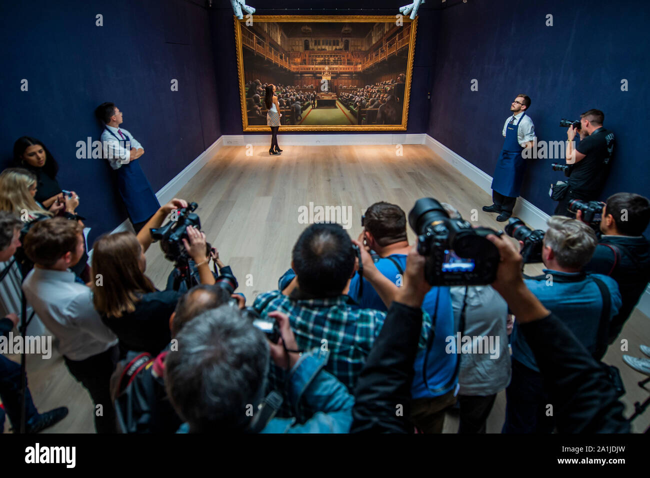 Banksy devolved parliament hi-res stock photography and images - Alamy