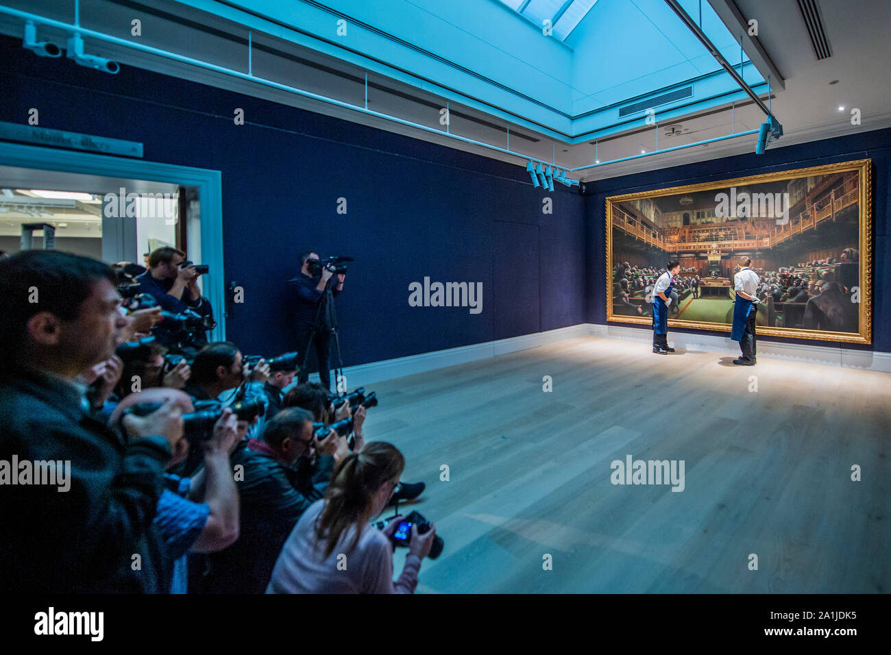 Banksy devolved parliament hi-res stock photography and images - Alamy