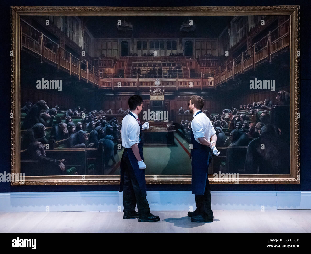 Banksy devolved parliament hi-res stock photography and images - Alamy