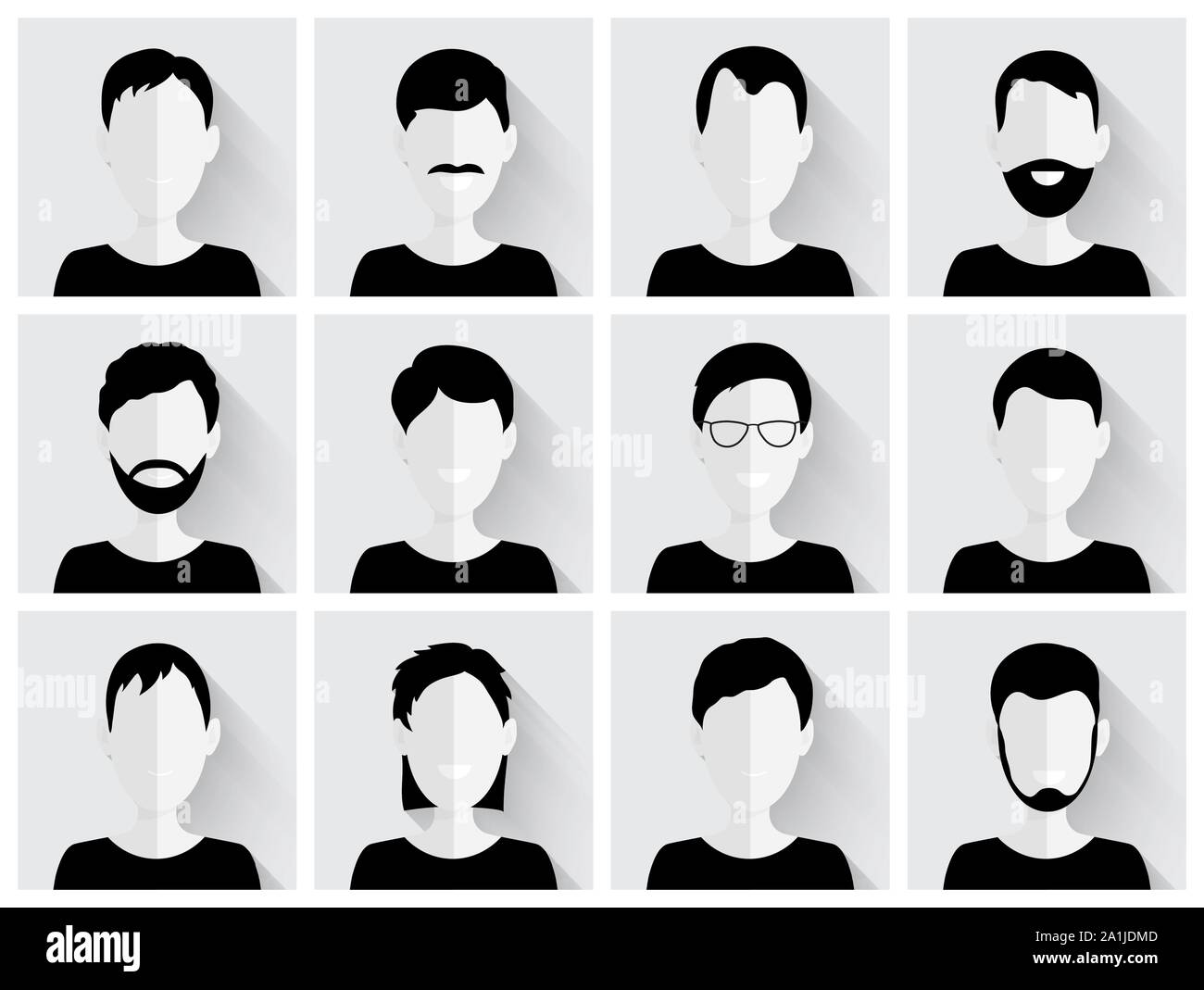 Vector set of people icons Stock Vector