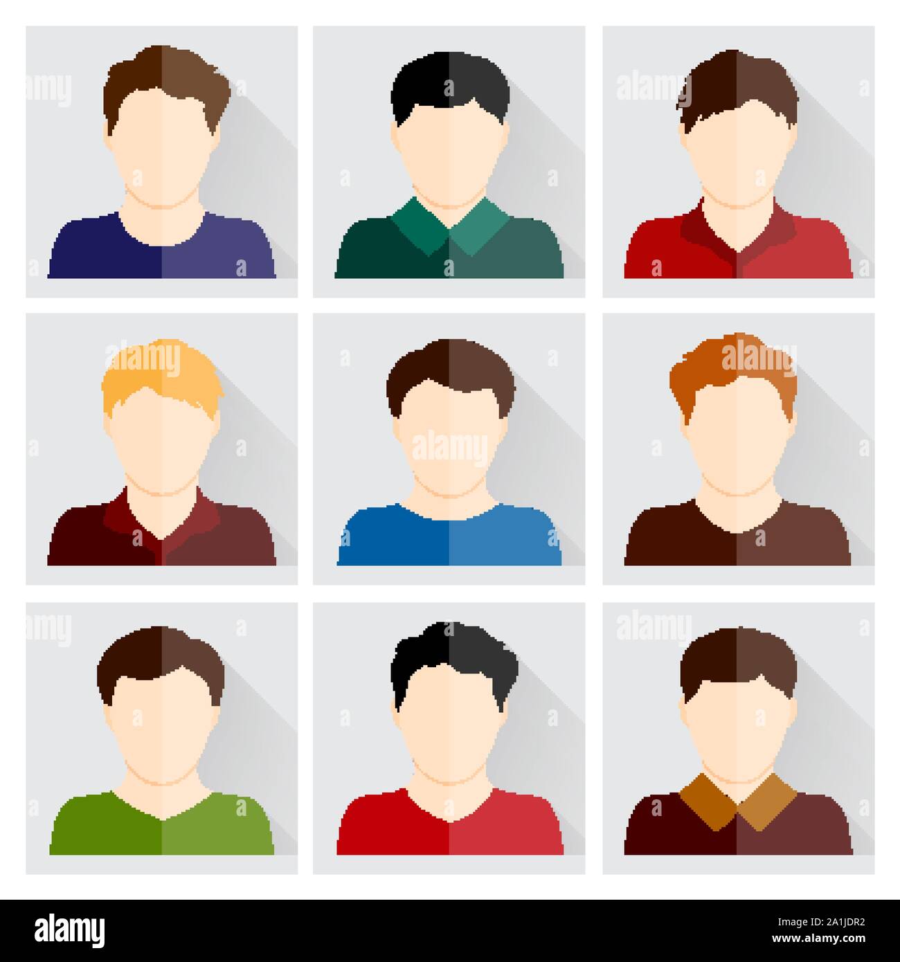 Vector set of people icons Stock Vector